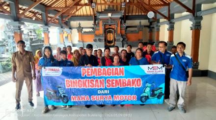 30 Paket Sembako, Kepada Masyarakat Desa Pengulon